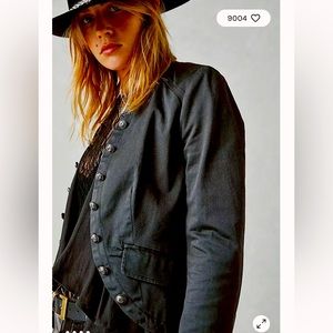 Brand NWOT Free People beautiful Ruffle Romance Jacket, size S